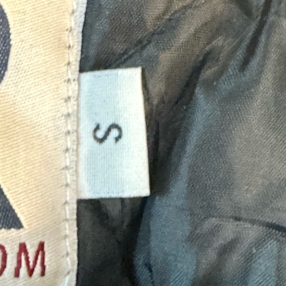 Vintage Letterman Varsity JROTC H Wool & Faux Leather Grey/Black/Orange Bomber,S - Picture 5 of 10